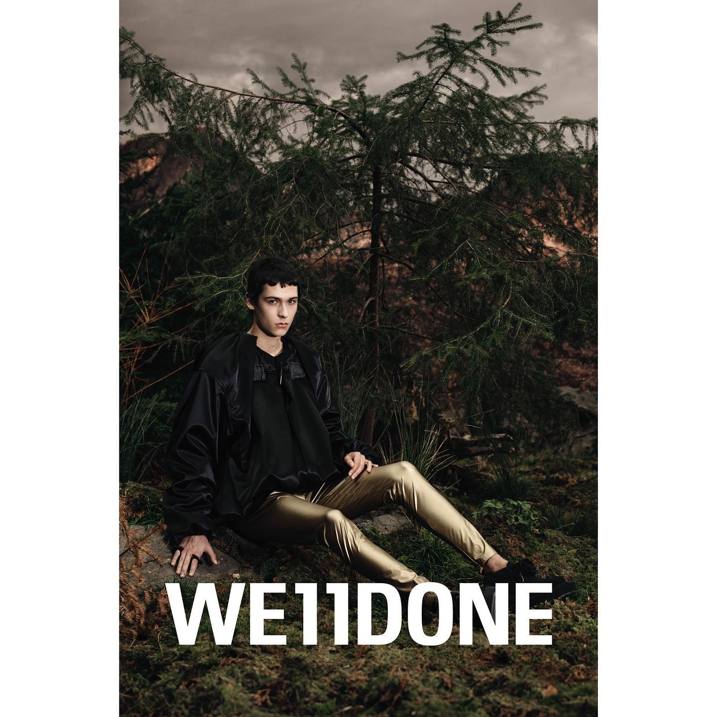 Bruno (@bruno_krahl ) for We11done FW23 Campaign. Photography by Willy Vanderperre, styling by Olivier Rizzo, casting by Ashley Brokaw.