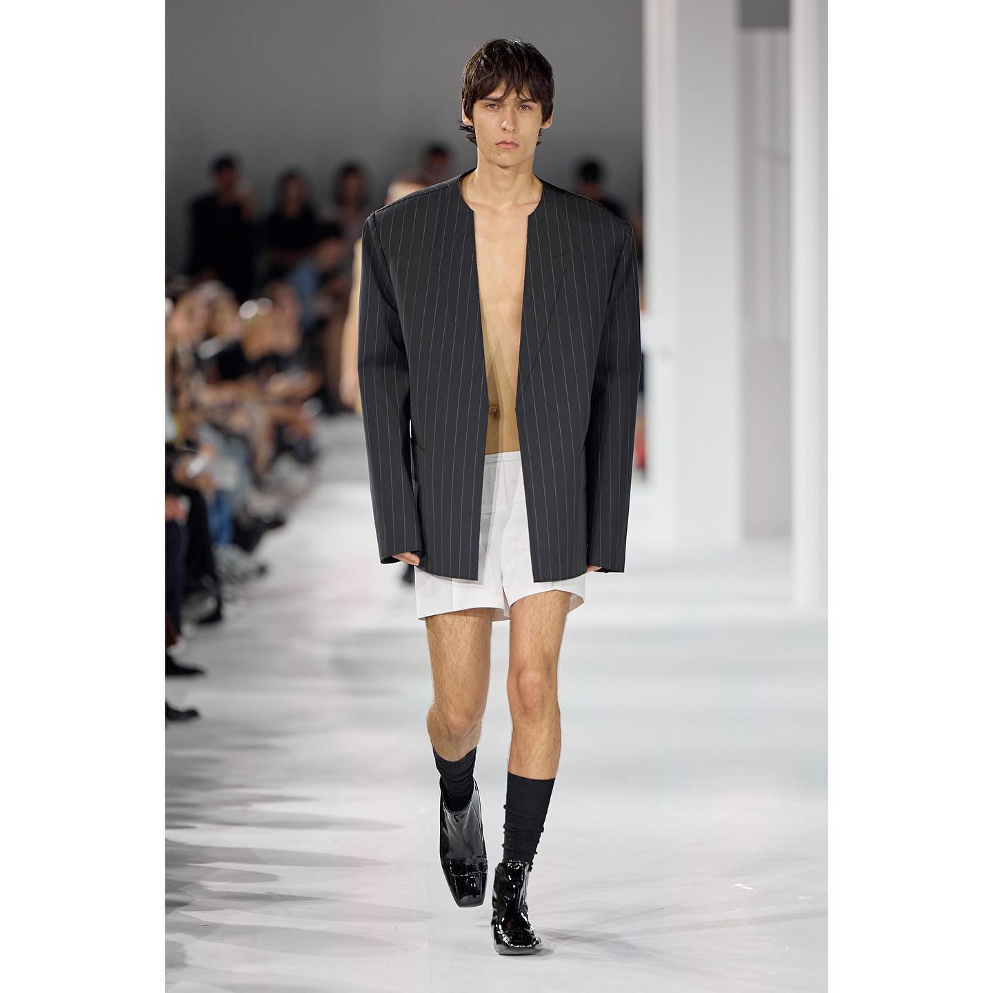 Bruno (@bruno_krahl ) for We11done SS24. Hair by Holli Smith, make-up by Karin Westerlund, casting by Shelley Durkan.