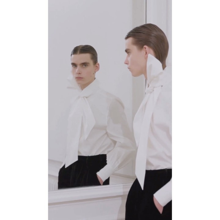 Frederic (@worldbyfred ) and Lucas T (@fantanxl ) for Saint Laurent FW23. Video by Amanda Louise Macchia, styling by Paul Sinclaire, casting by Samuel Ellis for DM Casting.
