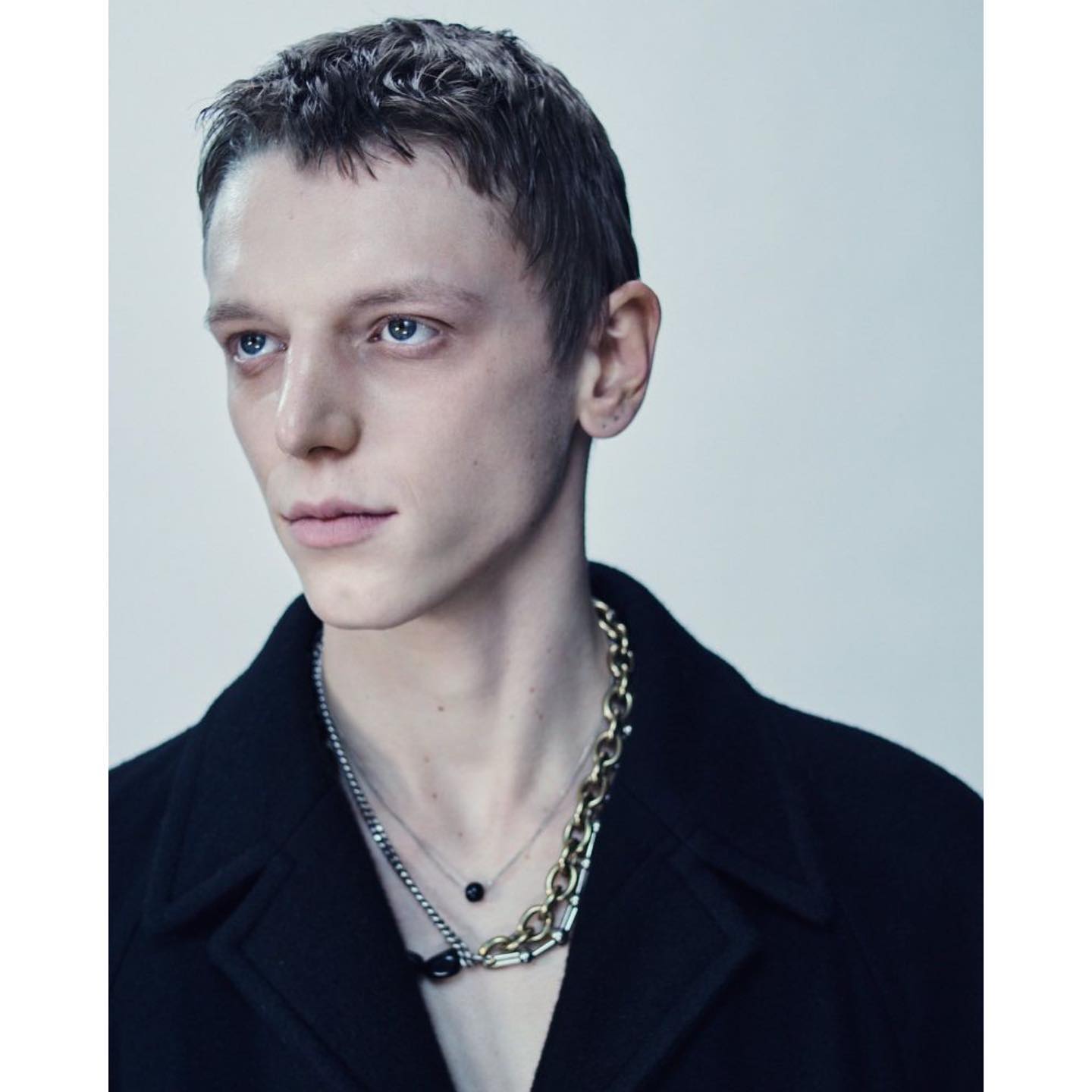 Igor V (@igor_v_w ), Mattis (@mattiswuyts ) and Leo (@leo.cremer ) for Dries Van Noten FW23. Photography by Sarah Piantadosi, styling by Nancy Rohde, hair by Gary Gill, make-up by Inge Grognard, casting by DM Casting.