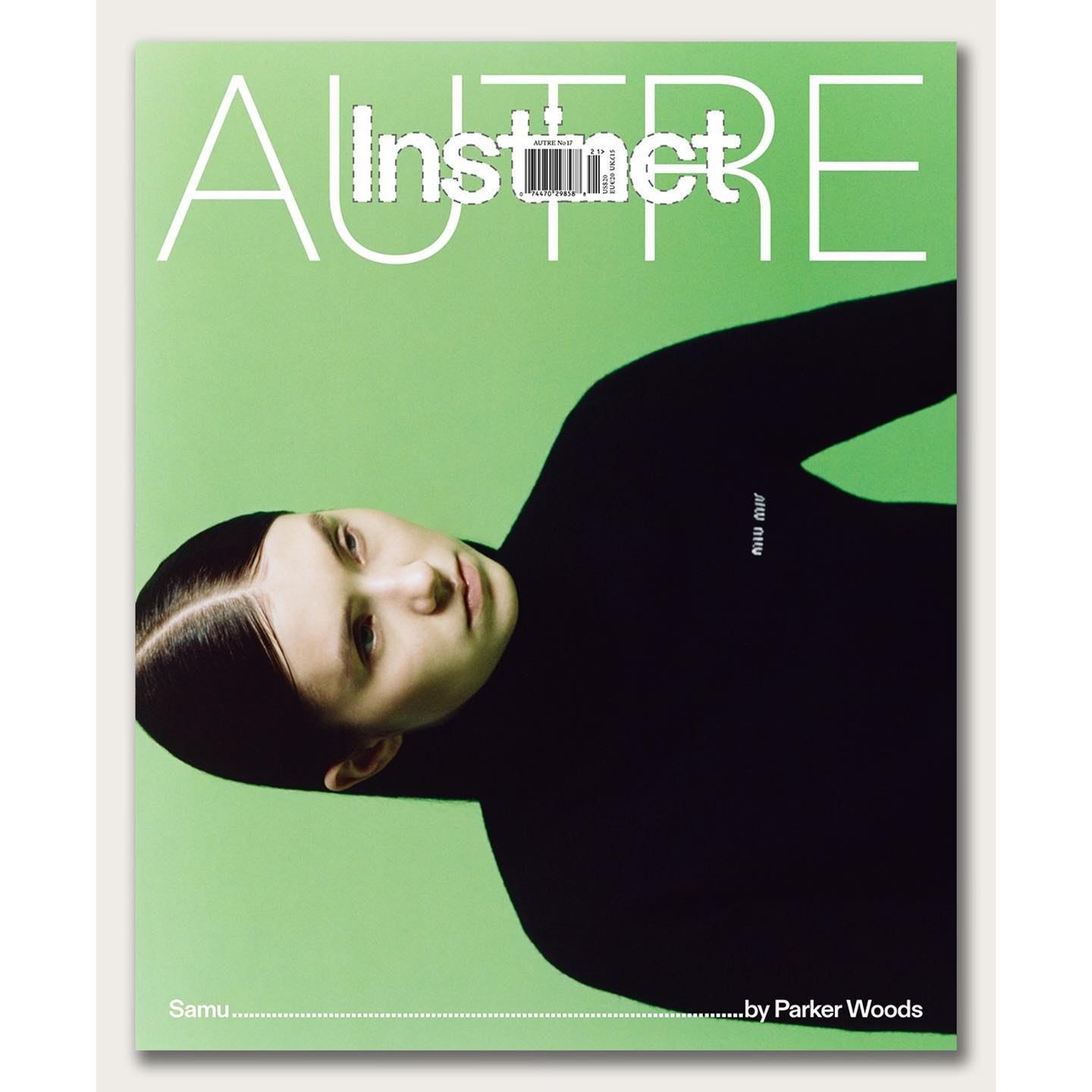 Samu (@kadonnutsamu ) on the cover of Autre Magazine. Photography by Parker Woods, styling by Julie Ragolia, hair by Jacob Kajrup, make-up by Erin Green, casting by Ben Grimes.