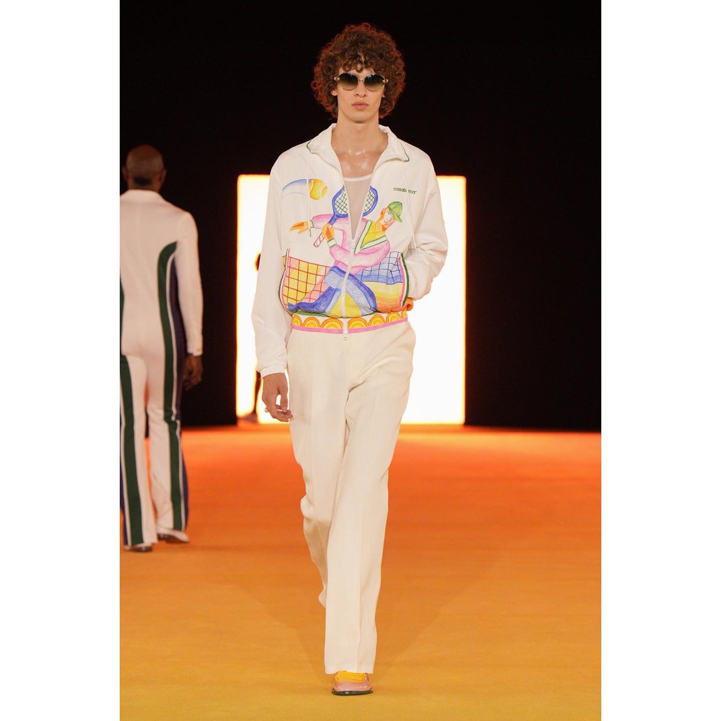 Leo (@leo.cremer ) for Casablanca SS24. Styling by Helena Tejedor and Ola Ebiti, casting by Midland.