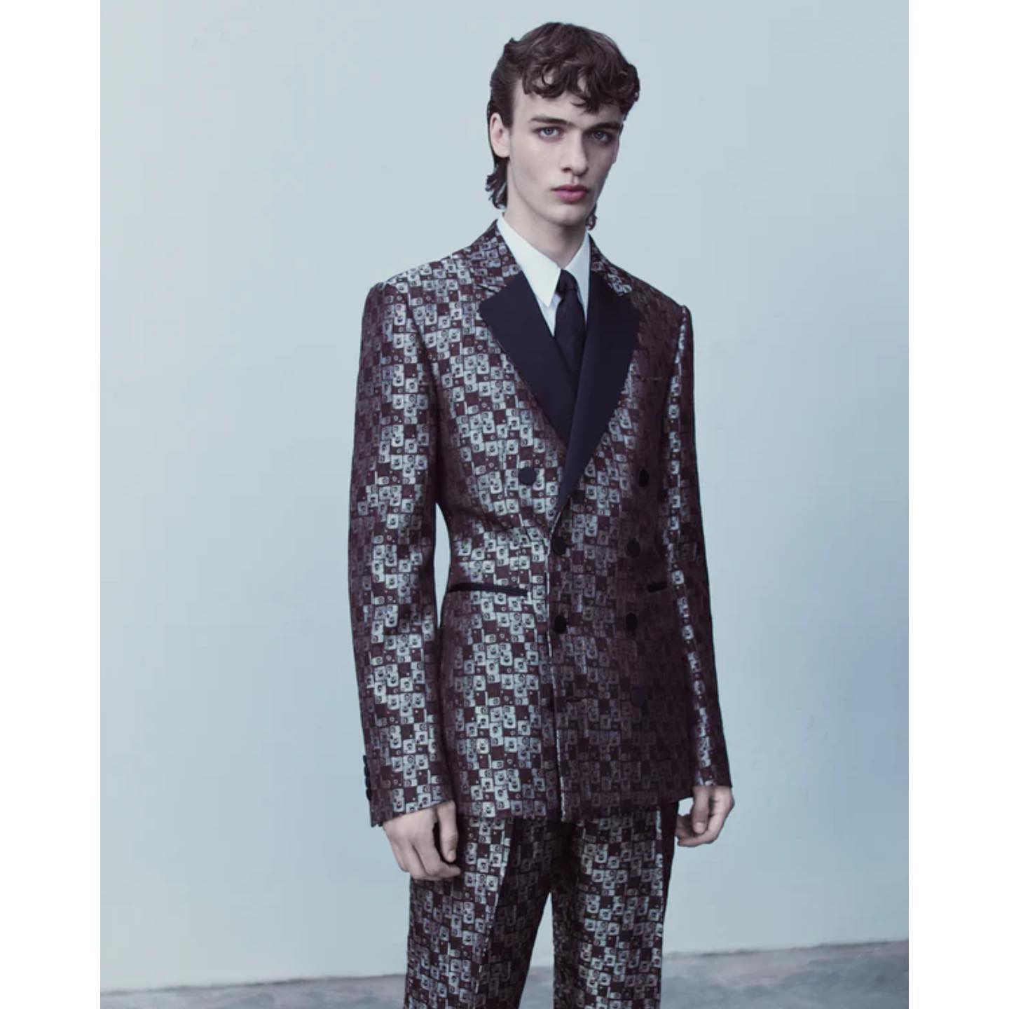 Leo (@leo.cremer ) for Dries Van Noten AW23 Evening Capsule Collection, casting by DM Casting.
