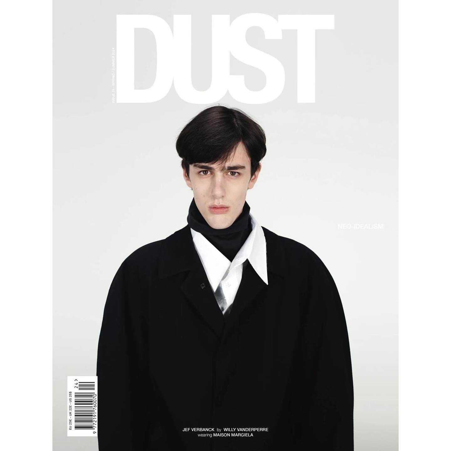 Jef V (@jef_verbanck ) on the cover of Dust Magazine. Photography by Willy Vanderperre, styling by Olivier Rizzo, hair by Anthony Turner, make-up by Lynsey Alexander, casting by Samuel Ellis for DM Casting.