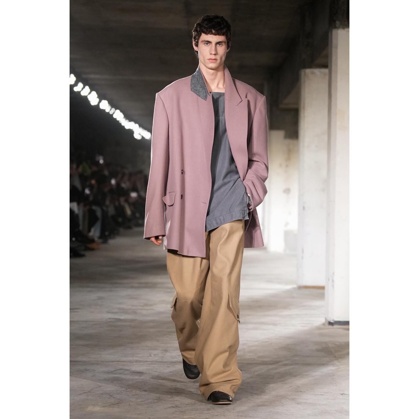 Arthur D (@arthur.deprez ) debut for Dries Van Noten FW24. Styling by Nancy Rohde, casting by DM Casting.