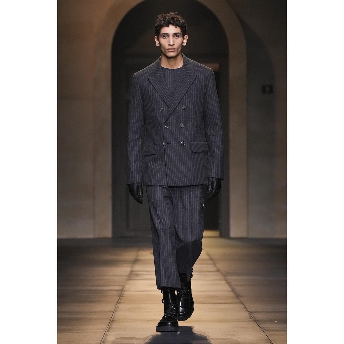 Bilal B (@bilal.brts ) for Ami FW24. Styling by Carlos Nazario, casting by Piergiorgio for DM Casting.