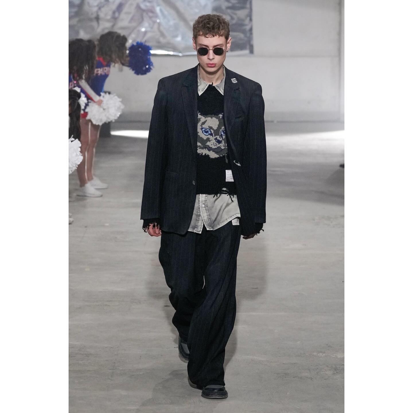 Callum (@callumheslop ) and Edwin (@drowning.lessons__ ) for Maison Mihara Yasuhiro FW24, casting by Arqa.
