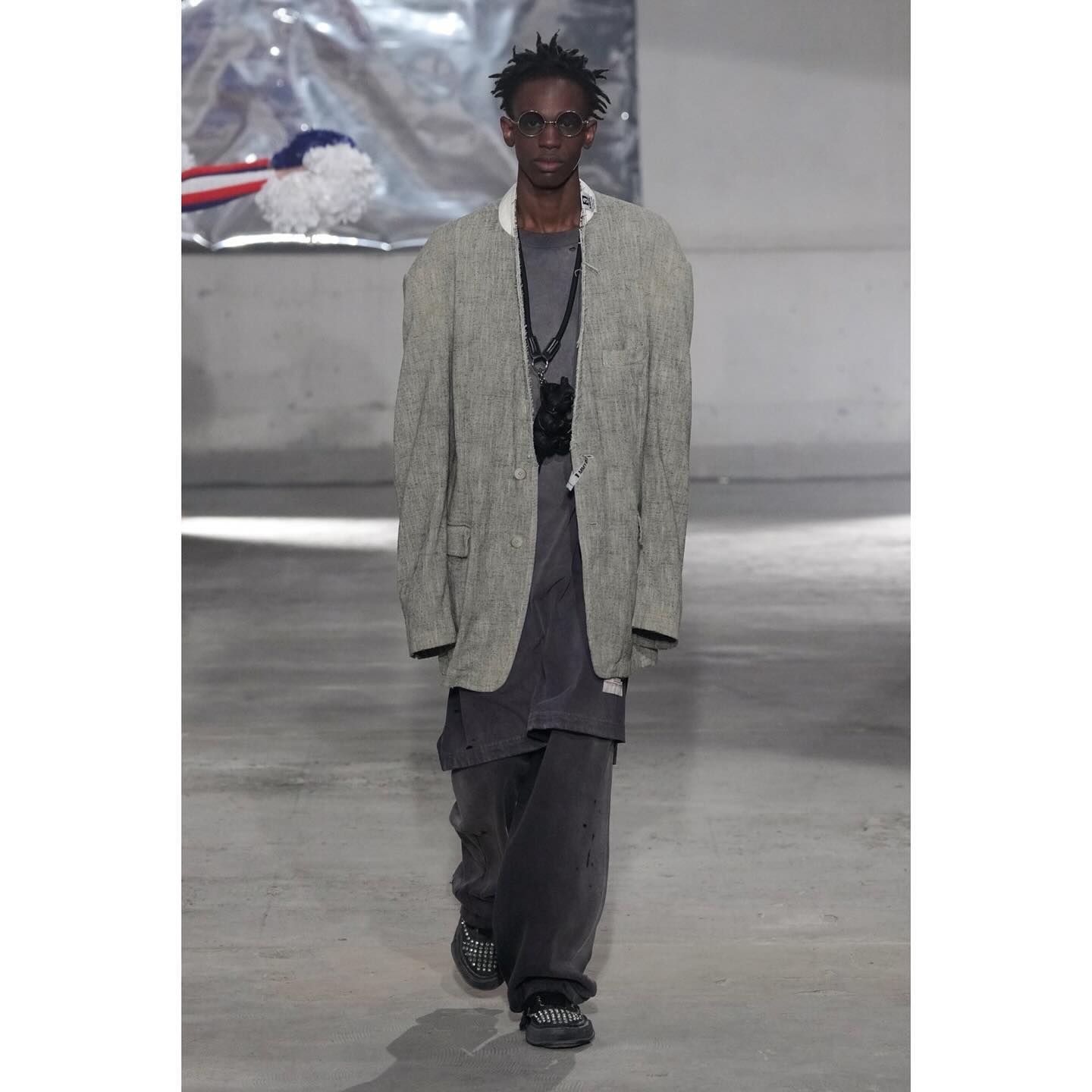 David S (@cambridgenino ) and Xavier (@xavier_vanloo ) for Maison Mihara Yasuhiro FW24, casting by Arqa.