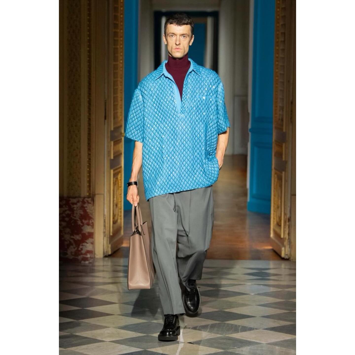 Scott (@srlski ) for Valentino FW24. Styling by Joe McKenna, hair by Guido Palau, make-up by Pat McGrath, casting by Carlo Savoldi and Patrizia Pilotti.