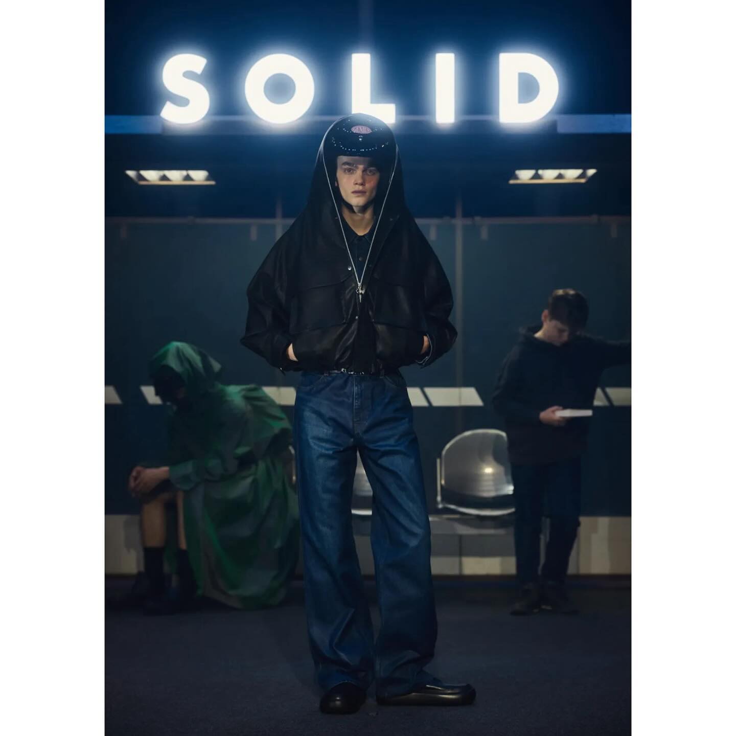 Tariq (@tariqloo ) for Solid Homme FW24. Styling by Julian Ganio, casting by Marie Levy.