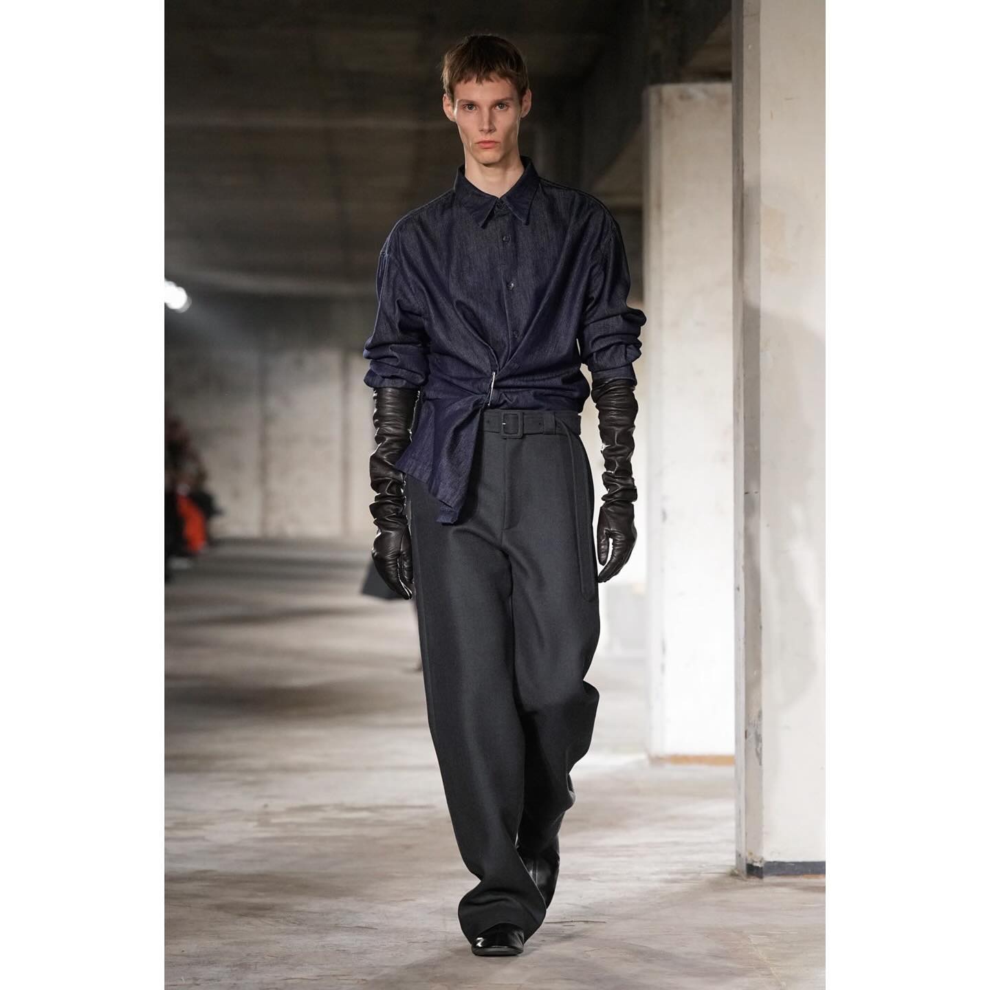 Victor V (@victorvanthilt ) debut for Dries Van Noten FW24. Styling by Nancy Rohde, casting by DM Casting.