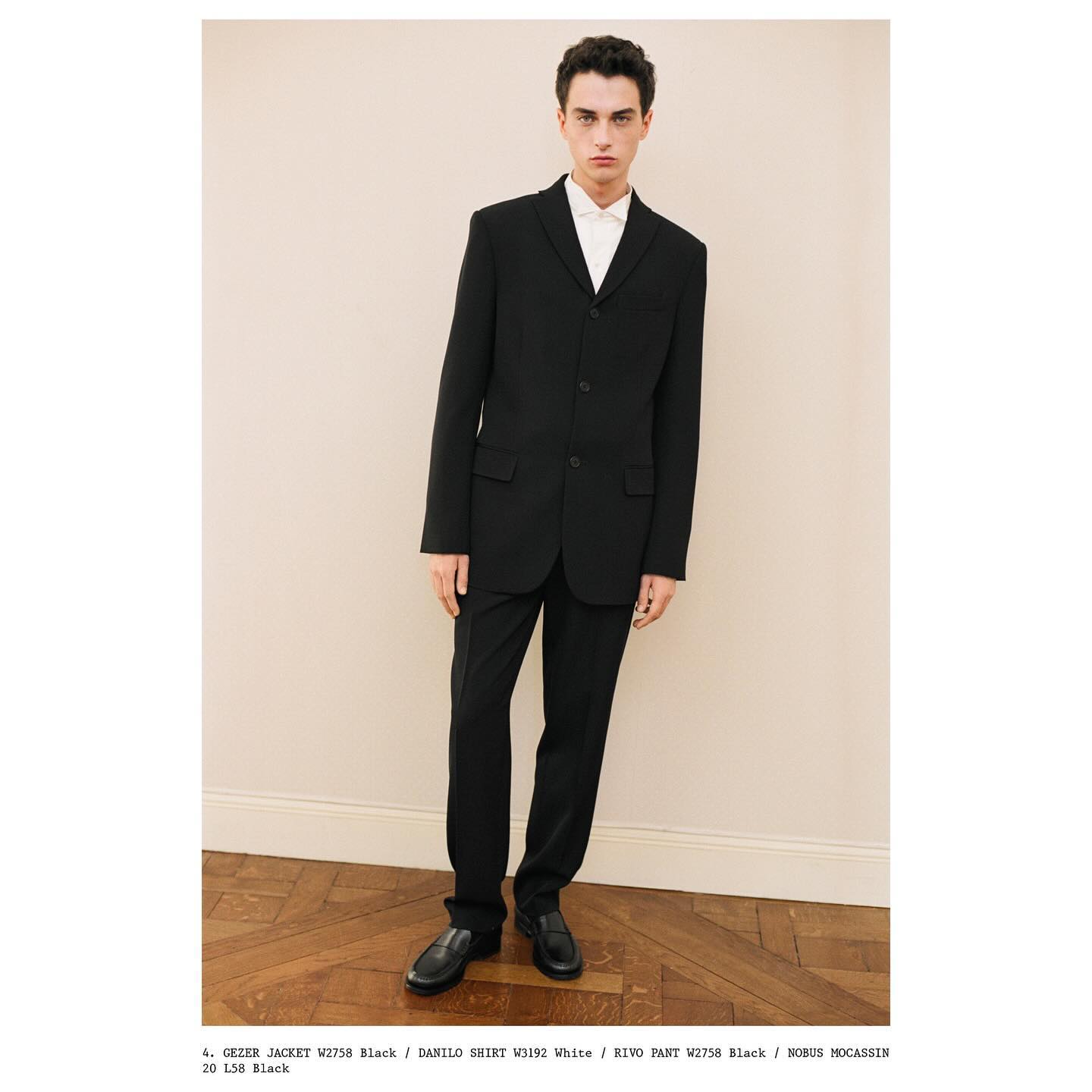 Viktor K (@viko63 ) for The Row Fall 24. Photography by Jack Day, styling by Brian Molloy, hair by Damien Boissinot, make-up by Lucia Pica, casting by Ashley Brokaw.