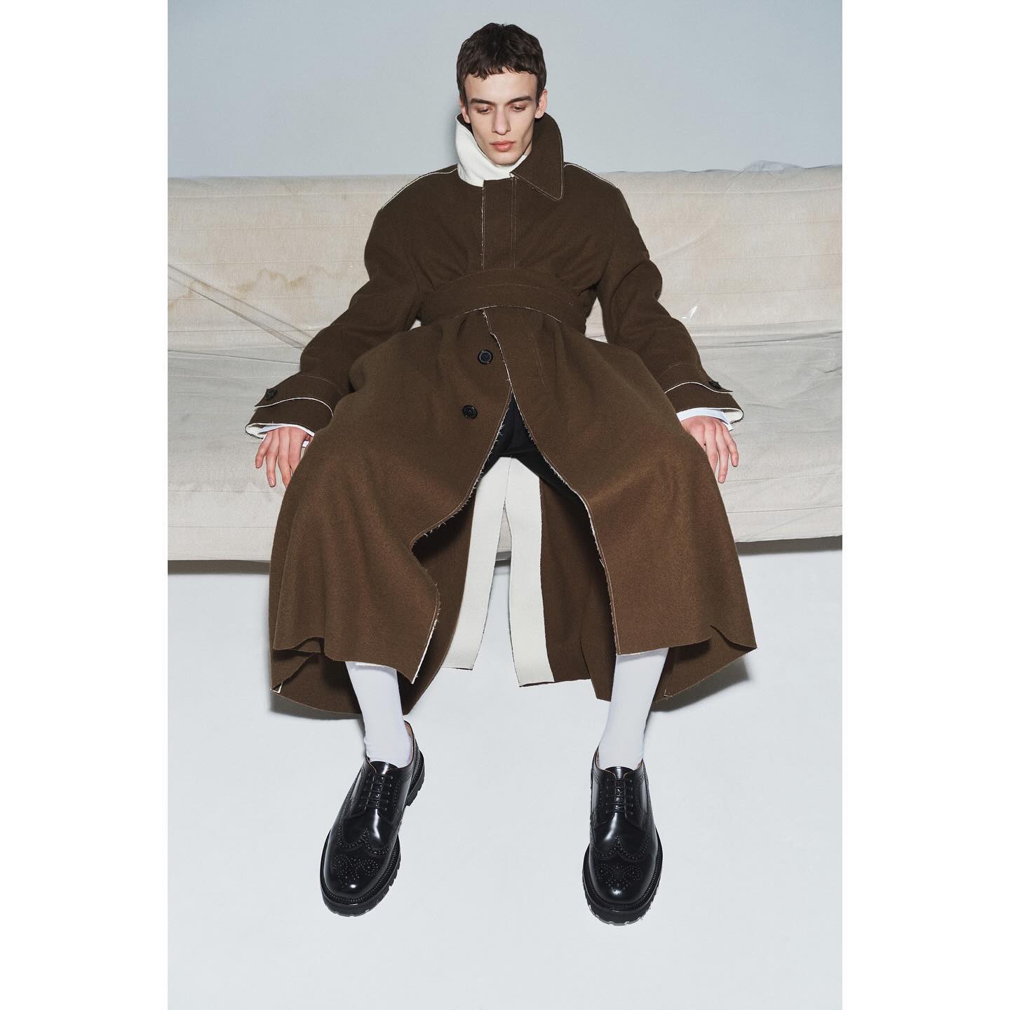 Leo (@leo.cremer ) for Ashlyn FW23. Photography by Sarah Blais, styling by Monika Tatalovic, hair by Sophie Jane Anderson, make-up by Rebecca Wordingham, casting by Shawn Dezan.