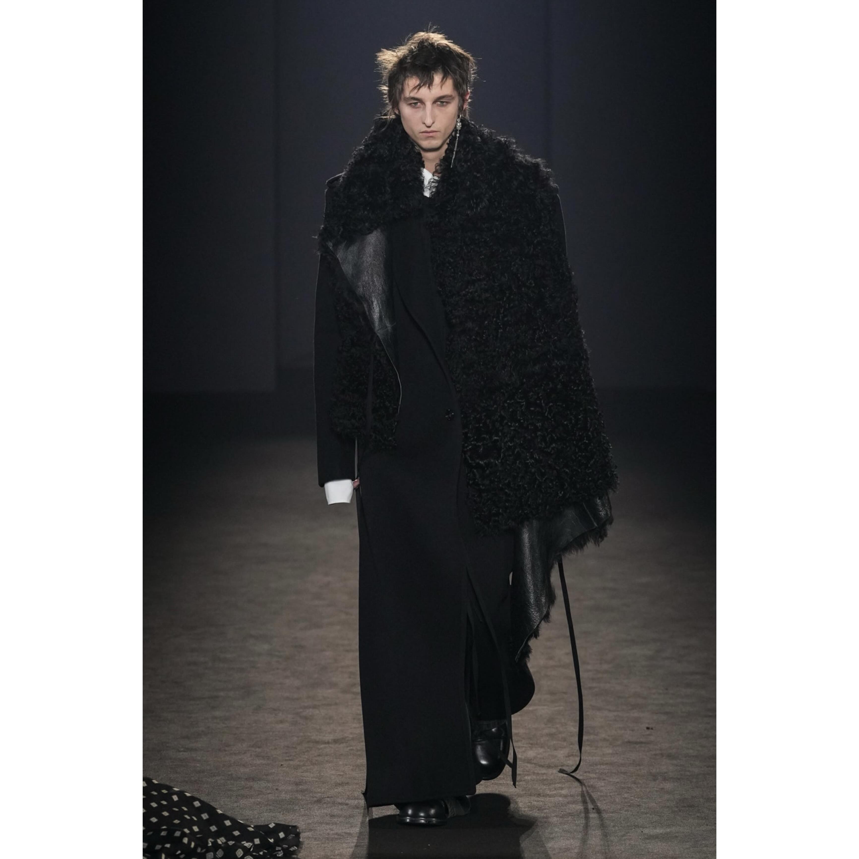 Alexander C (@alexandercareymorgan ) for Ann Demeulemeester FW24. Styling by Elodie David, casting by Ben Grimes.