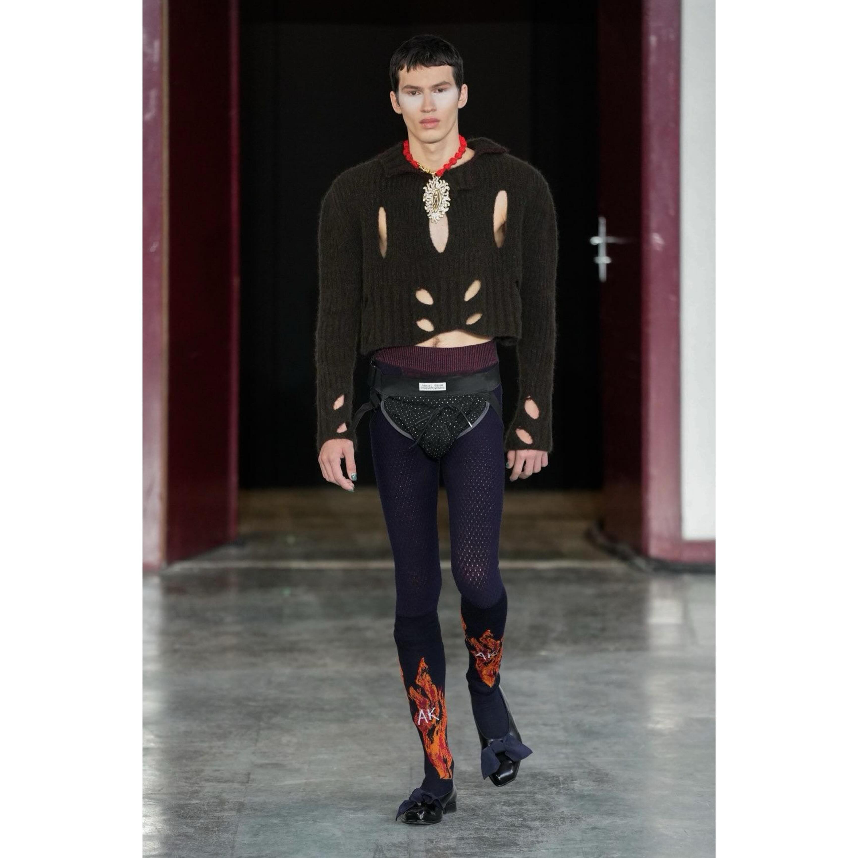 Kaplan (@kapo.h ) opening for Vivienne Westwood FW24. Styling by Sabina Schreder, casting by Liz Goldsen.