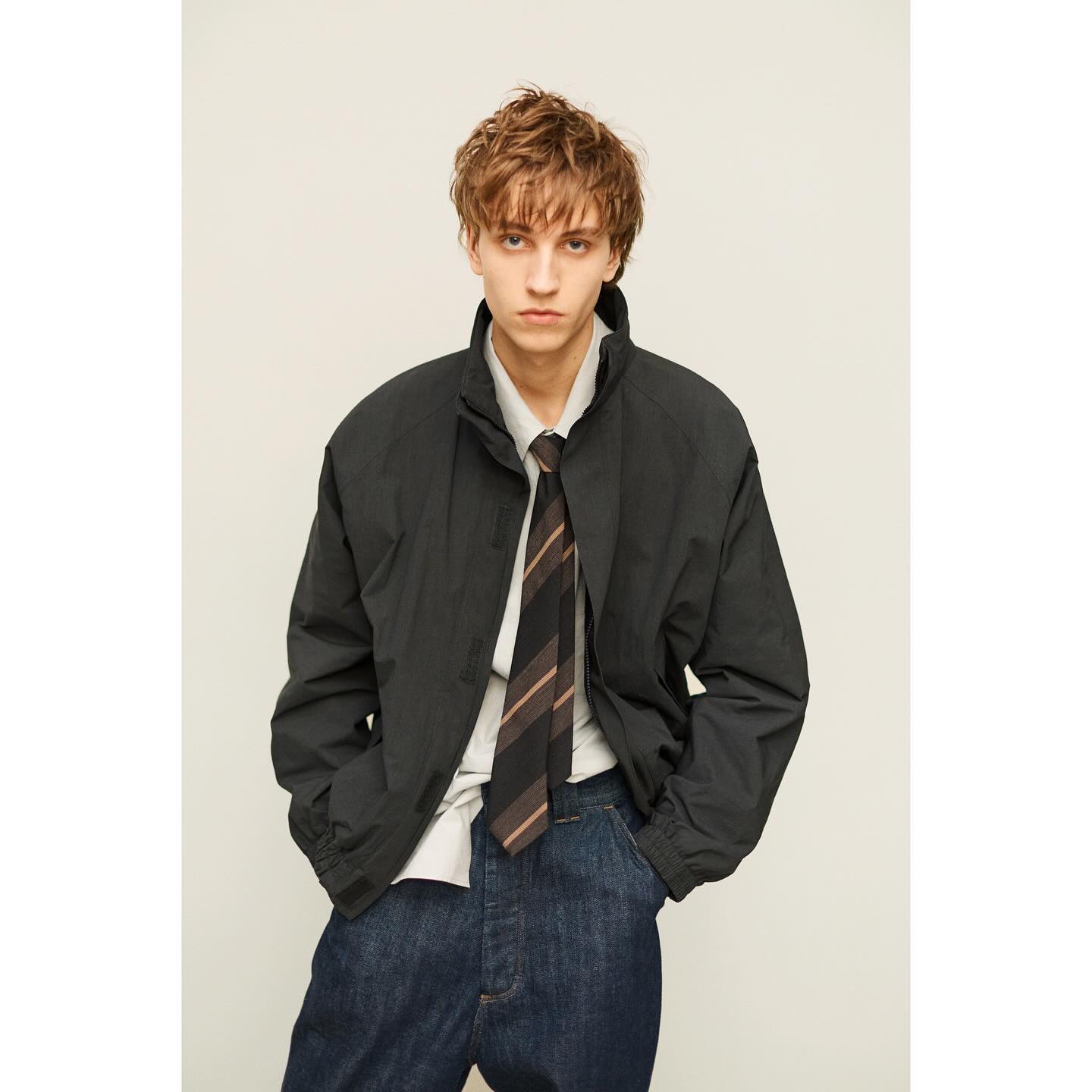 Teo M (@teo_umk ) for Margaret Howell FW24. Photography by Ola Rindal, styling by Beat Bolliger, casting by Ben Grimes.