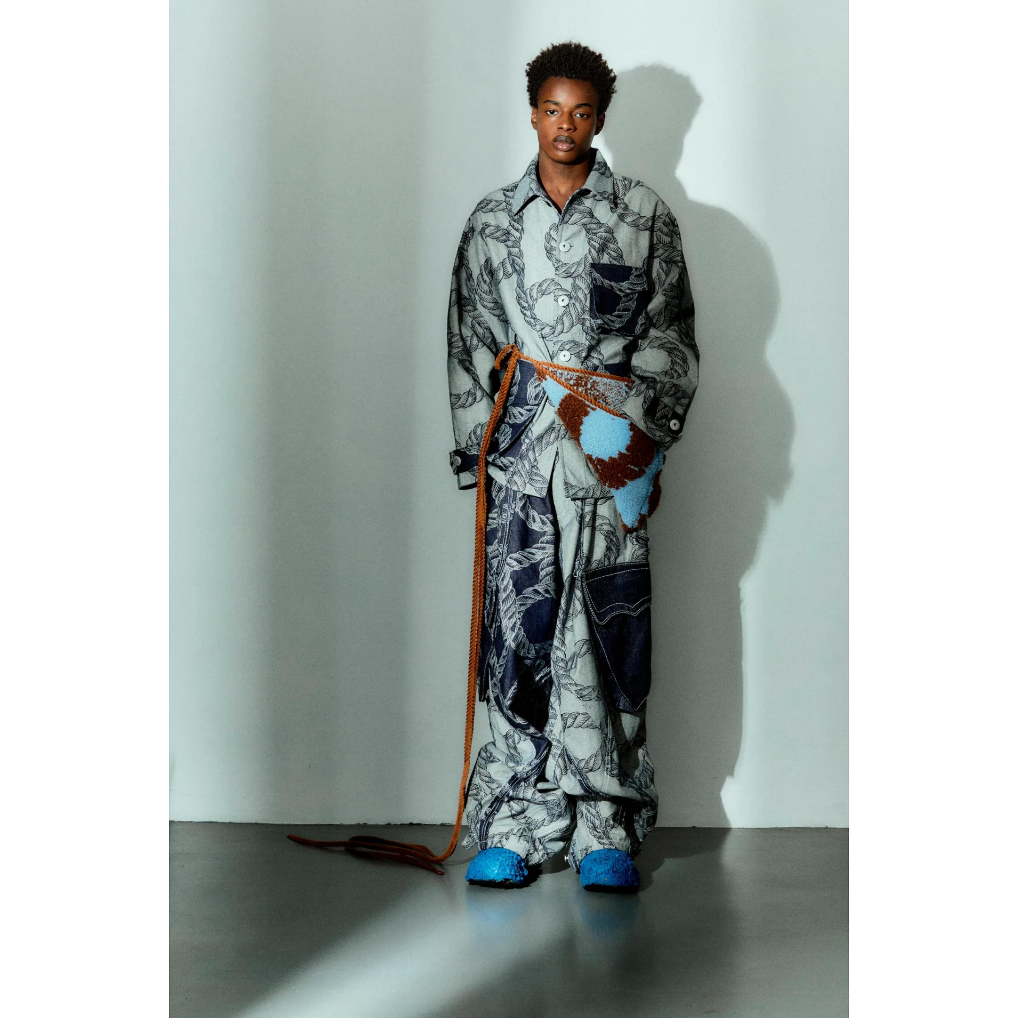 Gueladio (@guela_92 ) for Pronounce SS25, casting by Leila Azizi.
