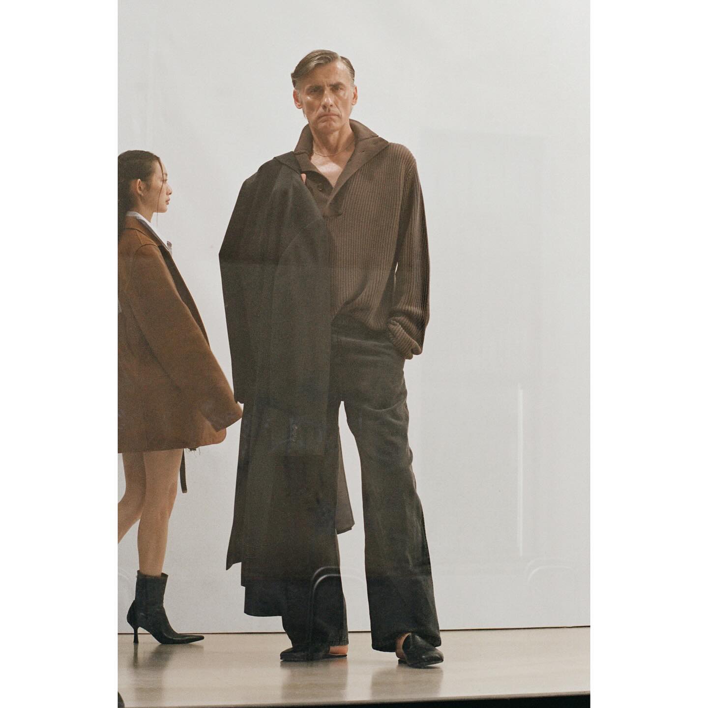 Ivo (@ivoraspudic ) and Rose (@roselangenbein ) for Our Legacy SS25, casting by Julia Asaro.