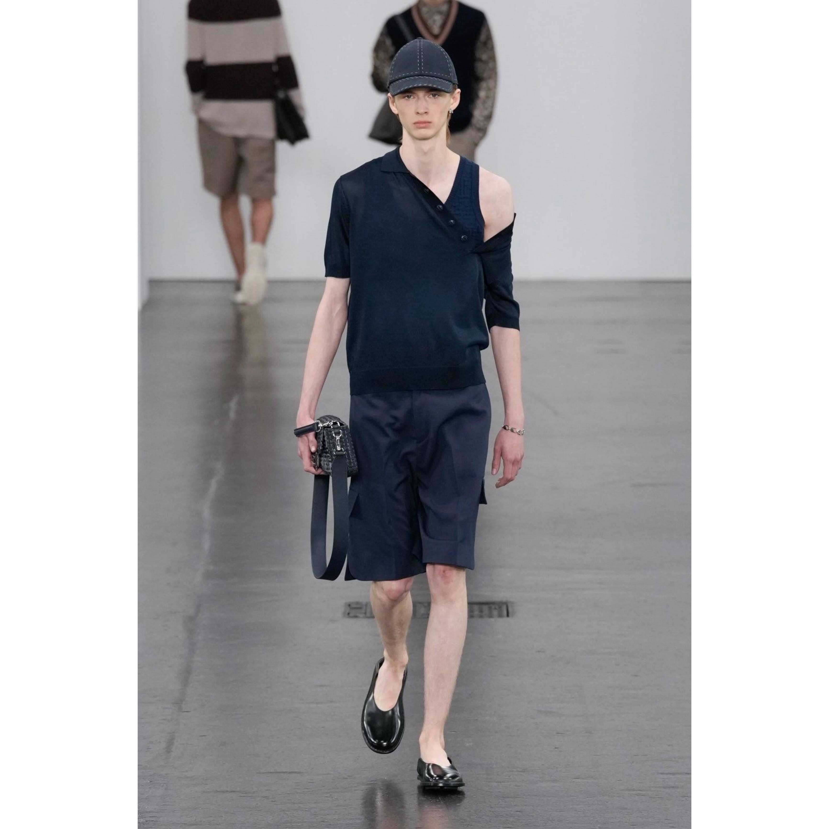 Jules N (@julenvn ) for Fendi SS25. Styling by Julian Ganio, casting by DM Casting.
