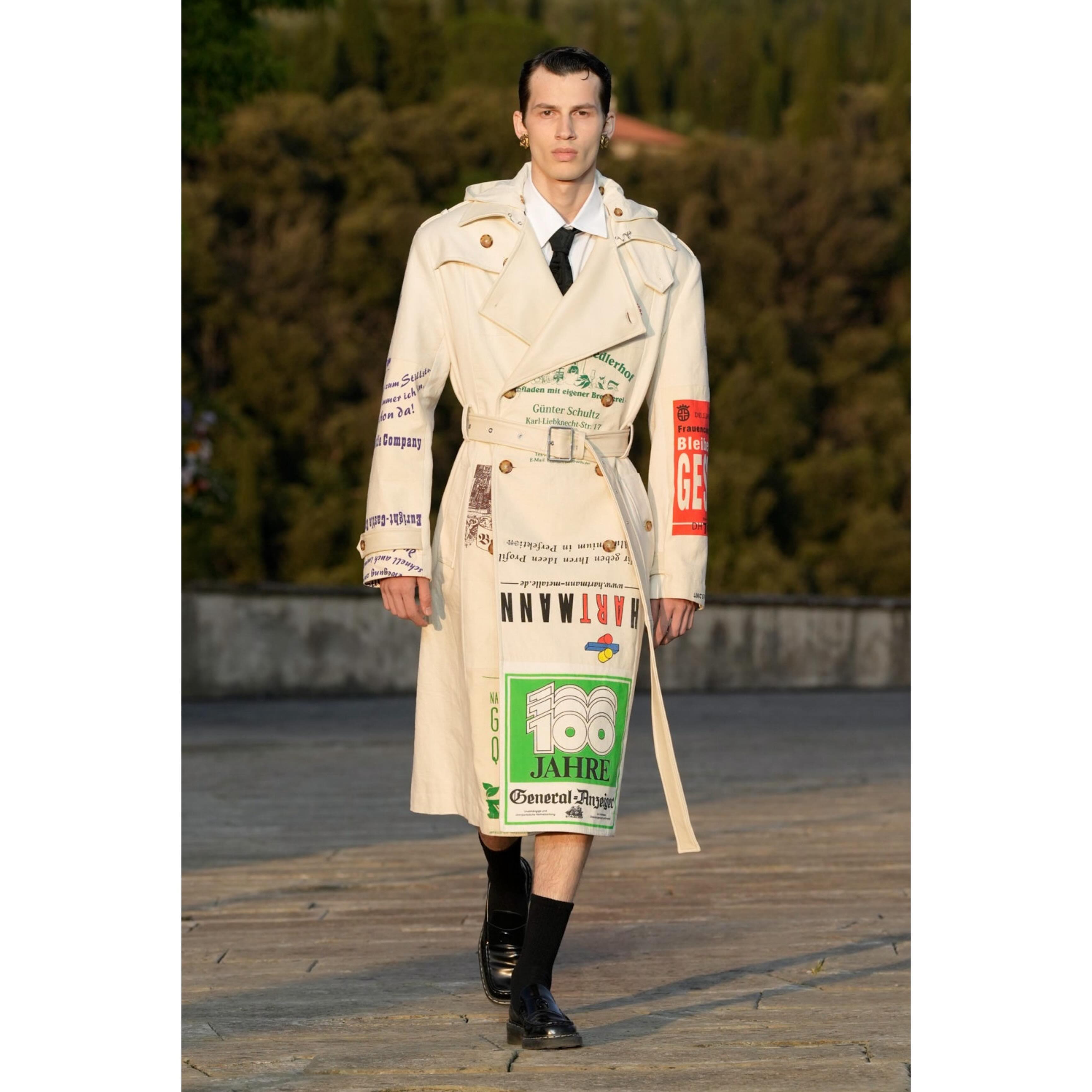 Kaplan (@kapo.h ) for Marine Serre SS25. Styling by Benoit Bethume, casting by William Lhoest.