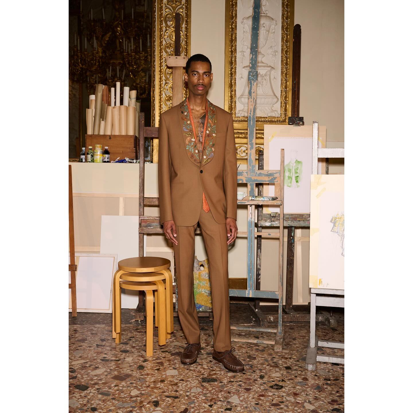 Keiron (@caynes_ ) and Alexander C (@alexandercareymorgan ) for Paul Smith SS25. Styling by Julian Ganio, casting by Ben Grimes.
