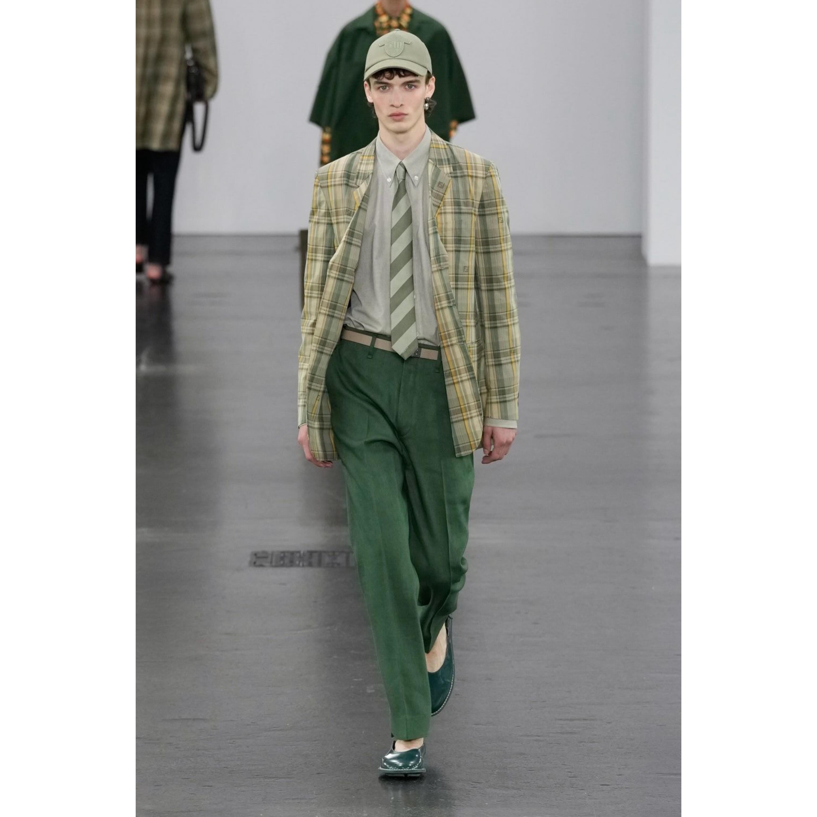 Leo (@leonard_ki_ ) for Fendi SS25. Styling by Julian Ganio, casting by DM Casting.