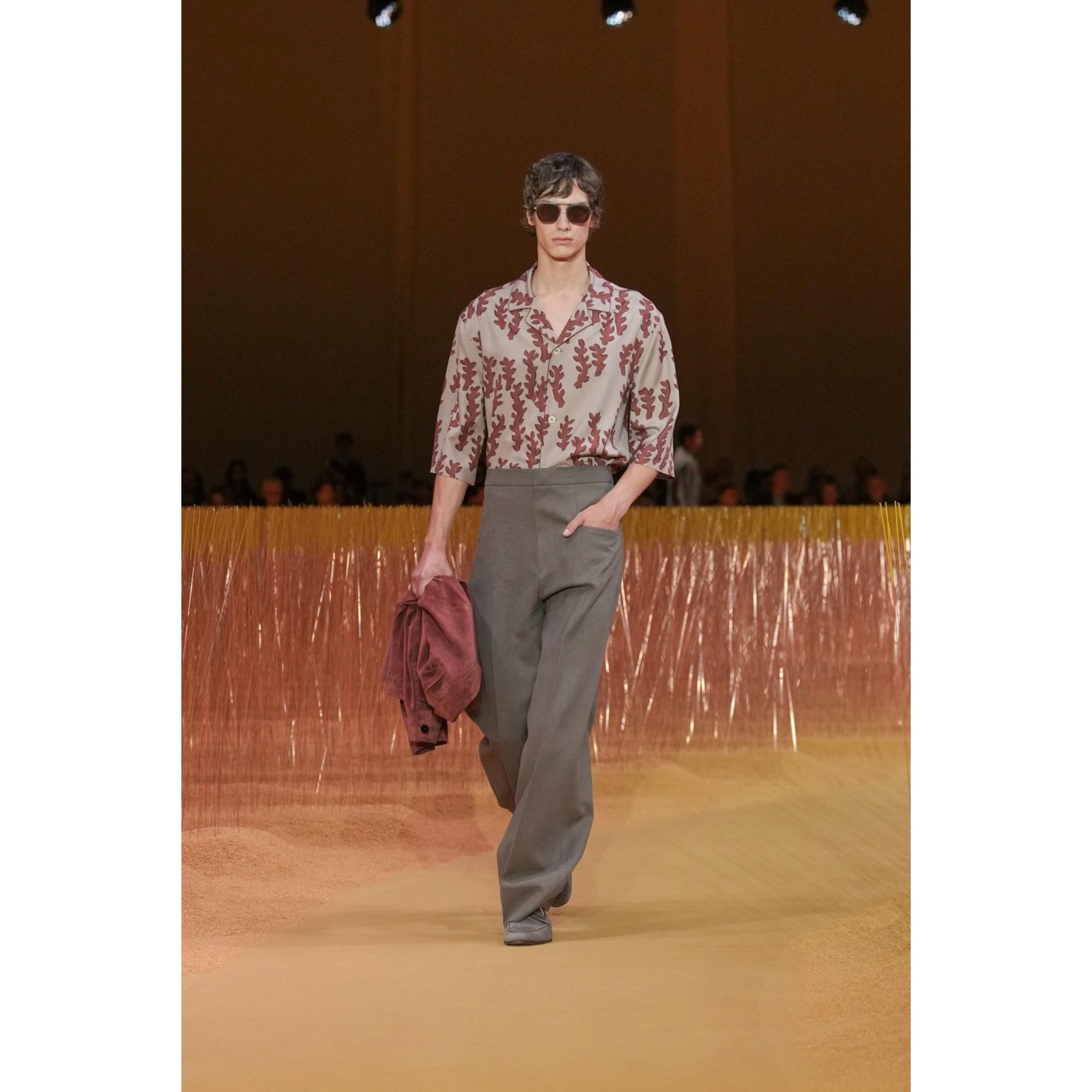 Leonard K (@leonard_ki_ ) for Zegna SS25. Styling by Julie Ragolia, casting by Ben Grimes.