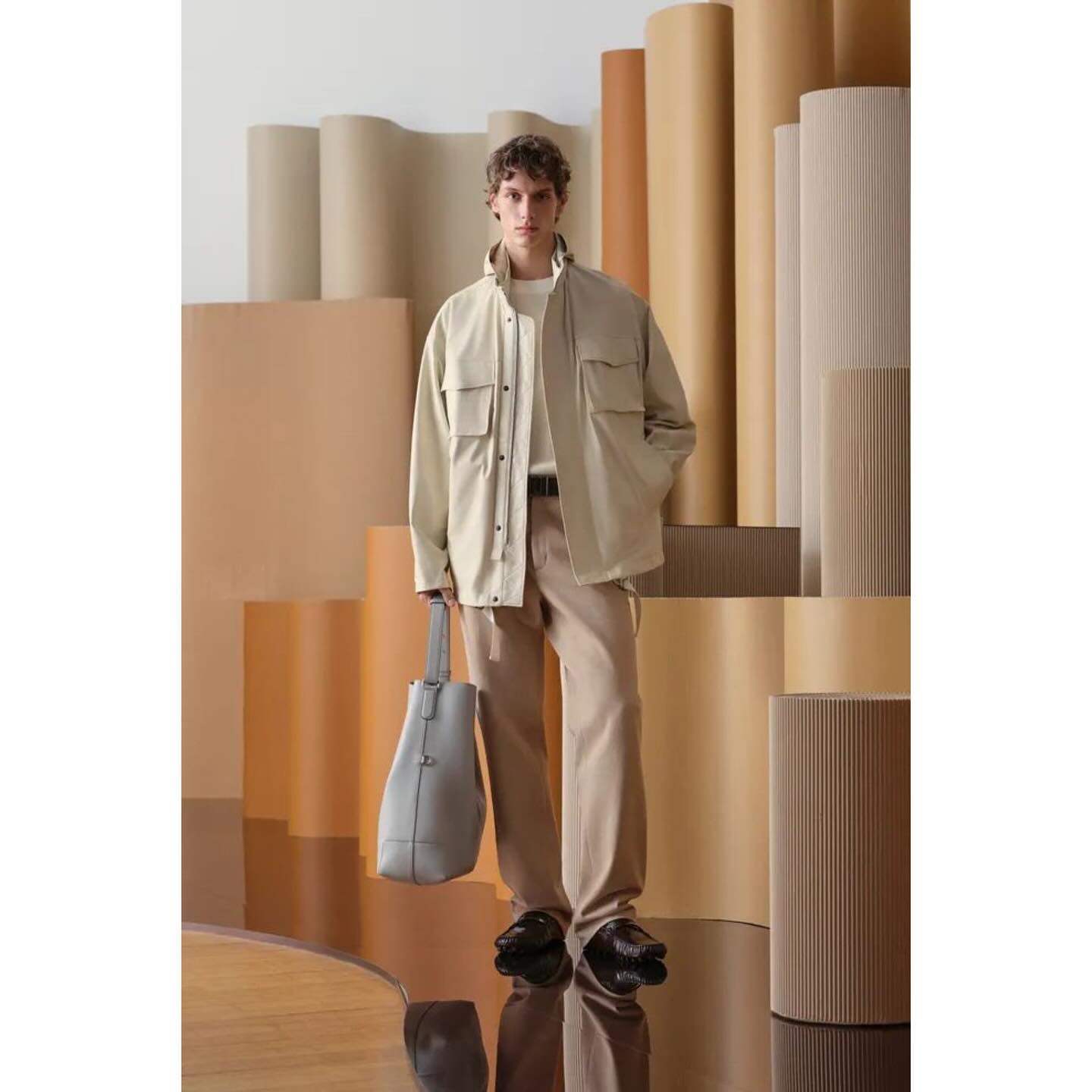 Leonard K (@leonard_ki_ ), Kaplan (@kapo.h ) and Leo (@leo.cremer ) for Tod’s SS25, casting by DM Casting.