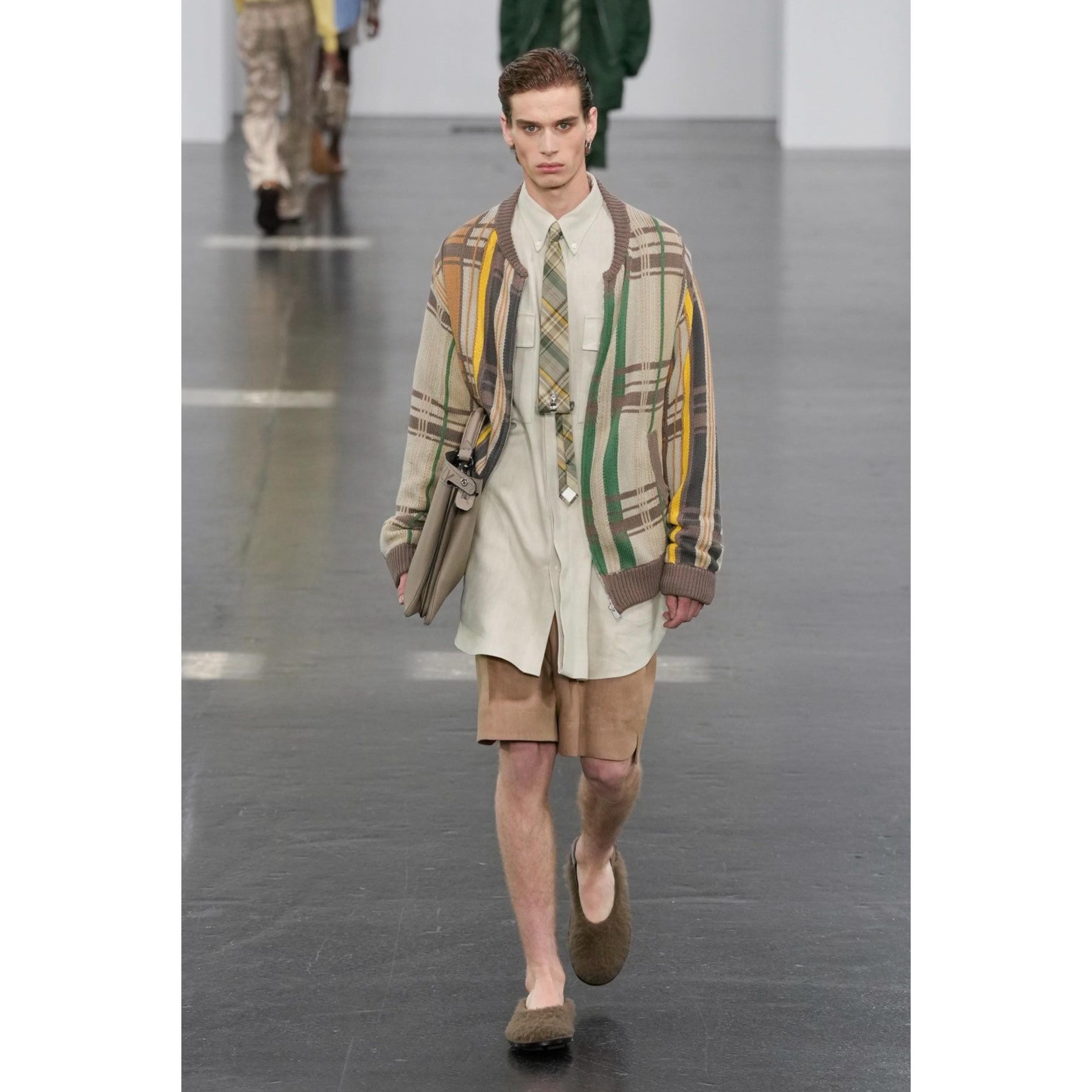 Nino (@ninoseys ) debut for Fendi SS25. Styling by Julian Ganio, casting by DM Casting.