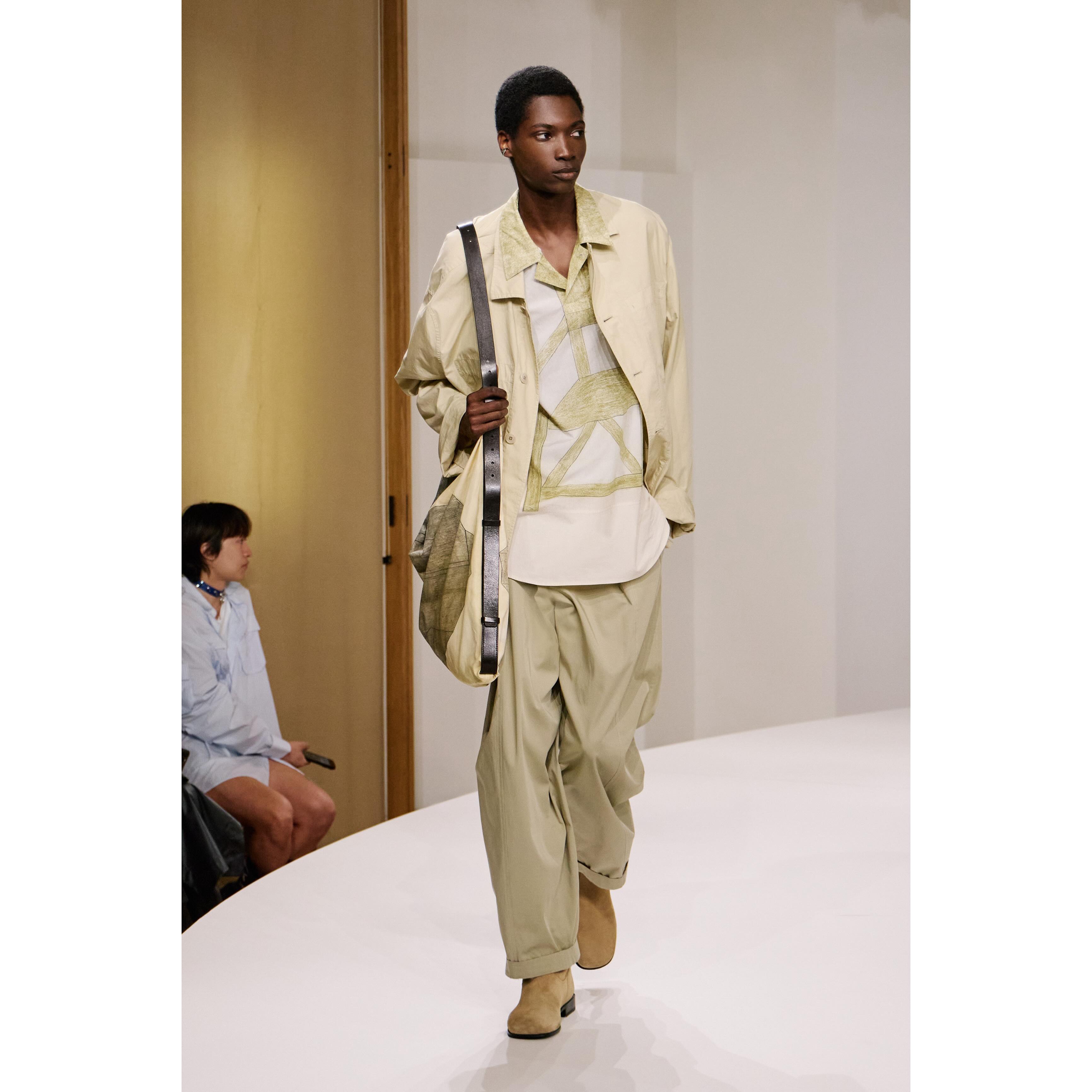 Sidy (@not.seed ) for Lemaire SS25. Styling by Benoit Bethume, casting by Henry Thomas for Arqa.
