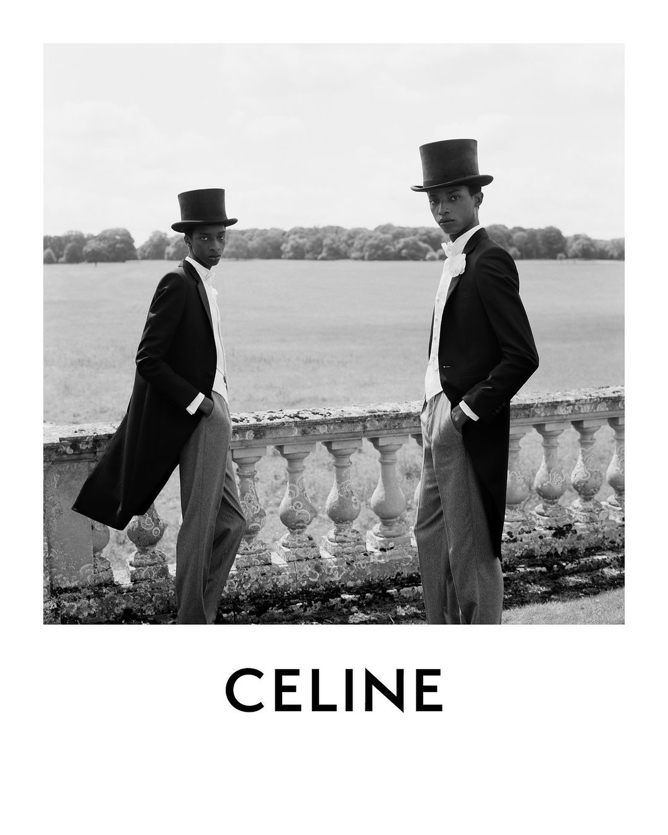 Boubacar (@ham.xciv ) for Celine Summer 25 campaign. Photography and styling by Hedi Slimane, casting by Natalie Hazzout and Seth Baker.