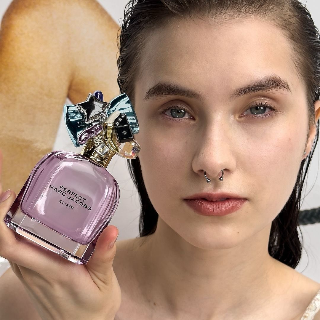 Samu (@kadonnutsamu ) for Marc Jacobs Perfect Elixir Campaign. Photography by Jürgen Teller, creative partner Dovile Drizyte, styling by Harry Lambert, hair by Kei Terada, make-up by Isamaya Ffrench.
