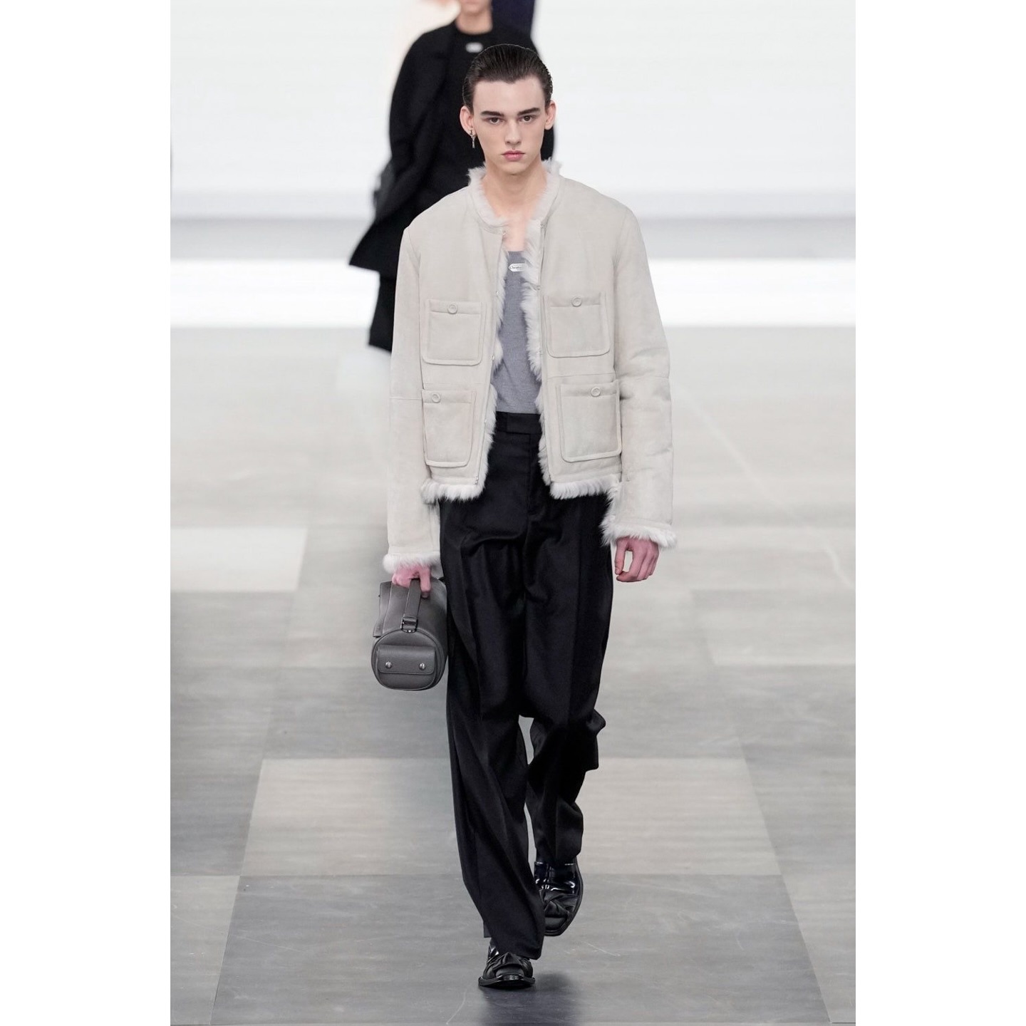 Ward (@ward_stevens10 ) for Dior AW25. Creative direction by Kim Jones, styling by Melanie Ward, hair by Guido Palau, makeup by Peter Phillips, casting by Shelley Durkan.