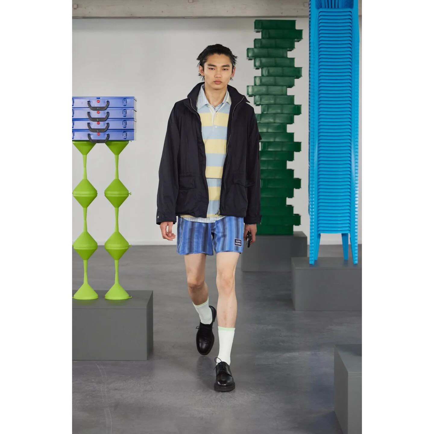 Akitsugu (@akitsugu.t ), Alec C (@aleccortoos ) and Marcelo (@c310jaja ) for Solid Homme SS26. Styling by Jordan Duddy, casting by Simone Schofer.