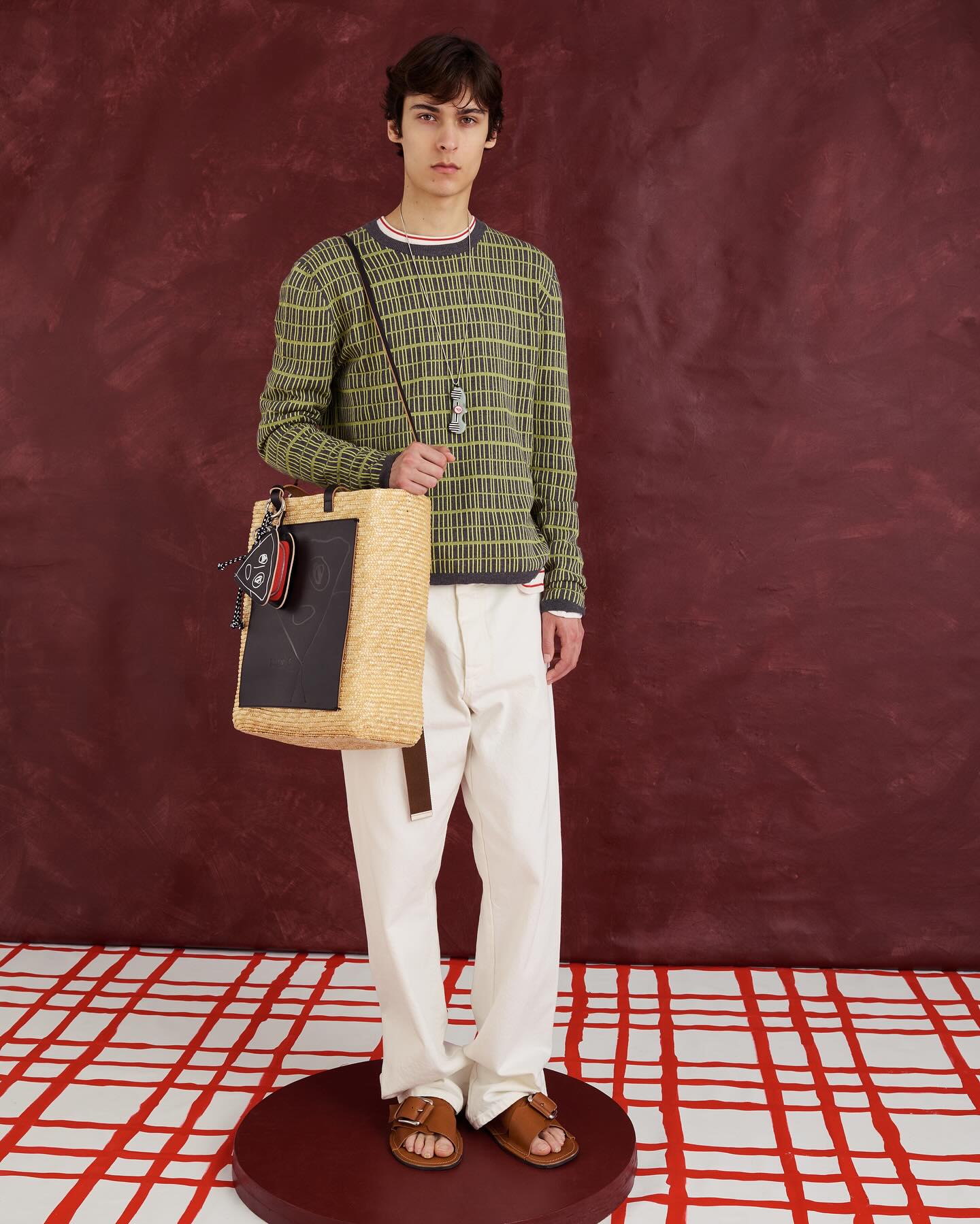 Bruno (@bruno_krahl ) for Plan C SS26. Photography by Bex Gunther, styling Carolina Castiglioni, casting by Vanessa Contini.