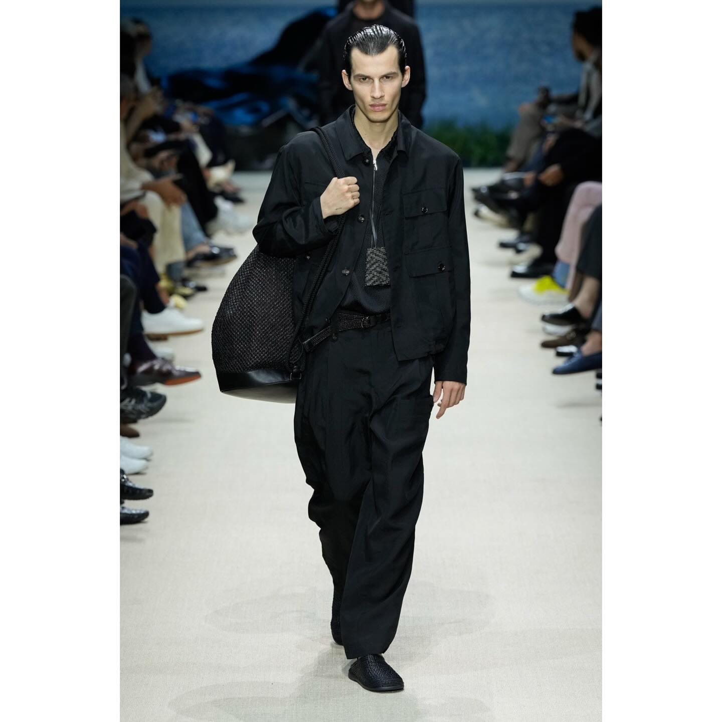 Kaplan (@kapo.h ) for Giorgio Armani SS26, casting by Geremia Schiano.
