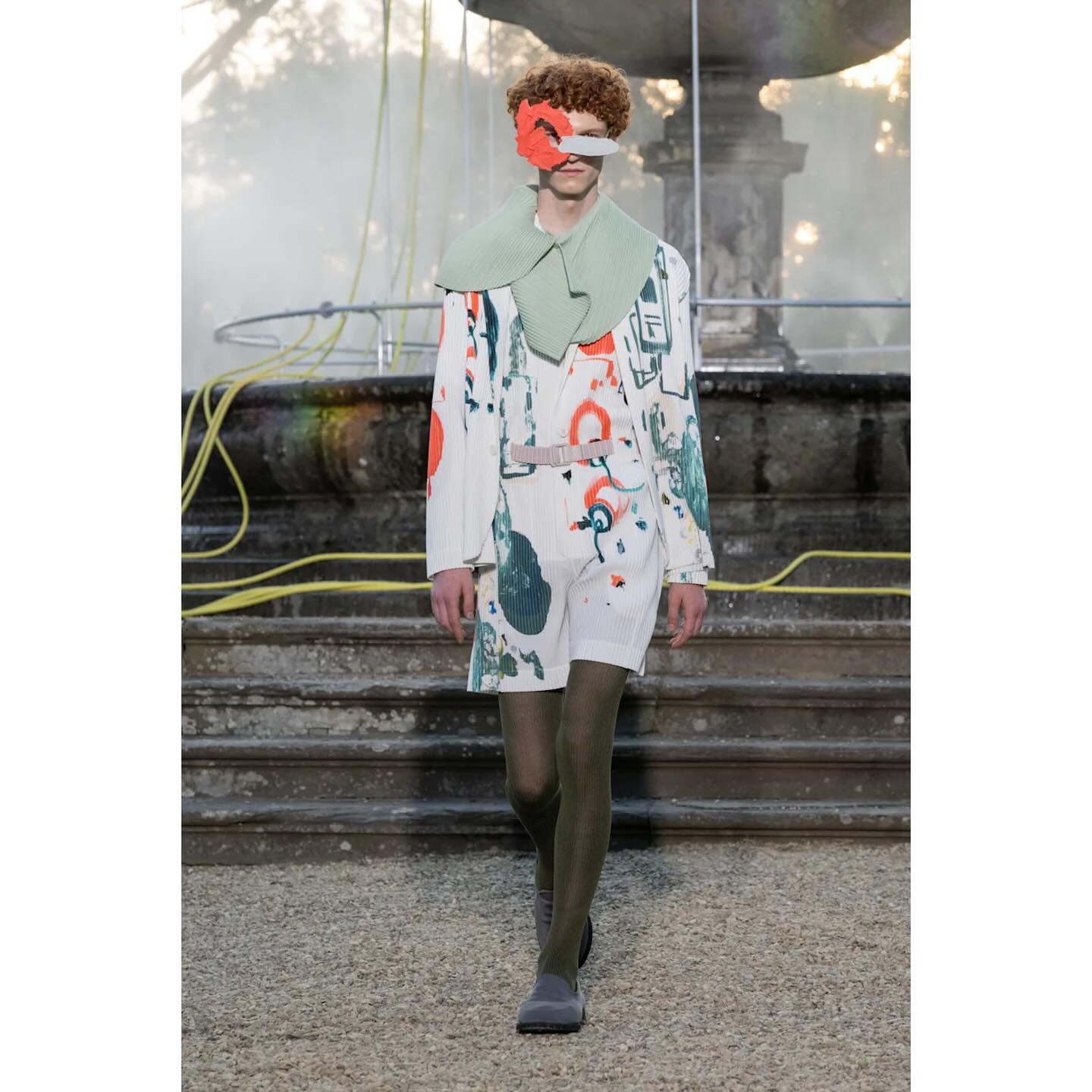 Leander (@loneleaness ) and Ned (@nedcrapper ) for Homme Plissée Issey Miyake SS26, casting by Henry Thomas.