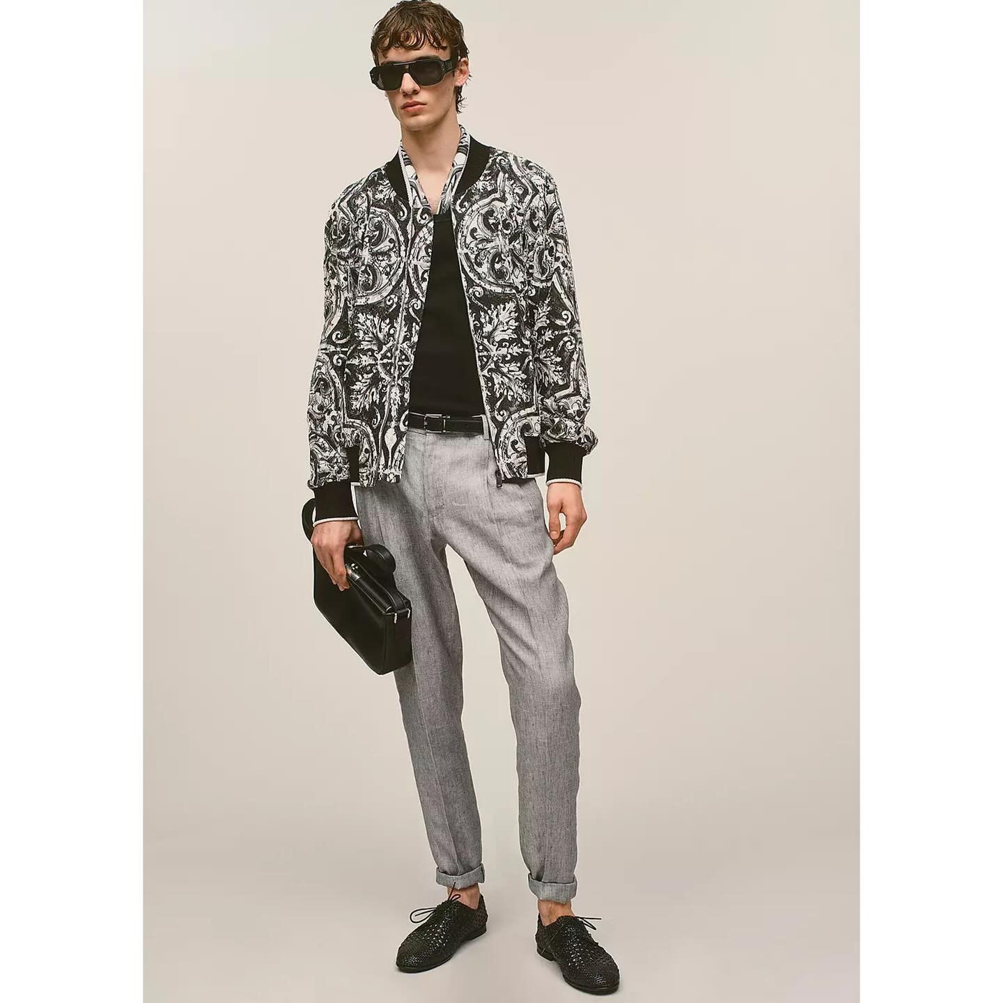 Leo (@leo.cremer ) for Dolce & Gabbana Pre-Fall 25. Photography by Gregory Harris, styling by Karl Templer, casting by Domenico Giandinoto.