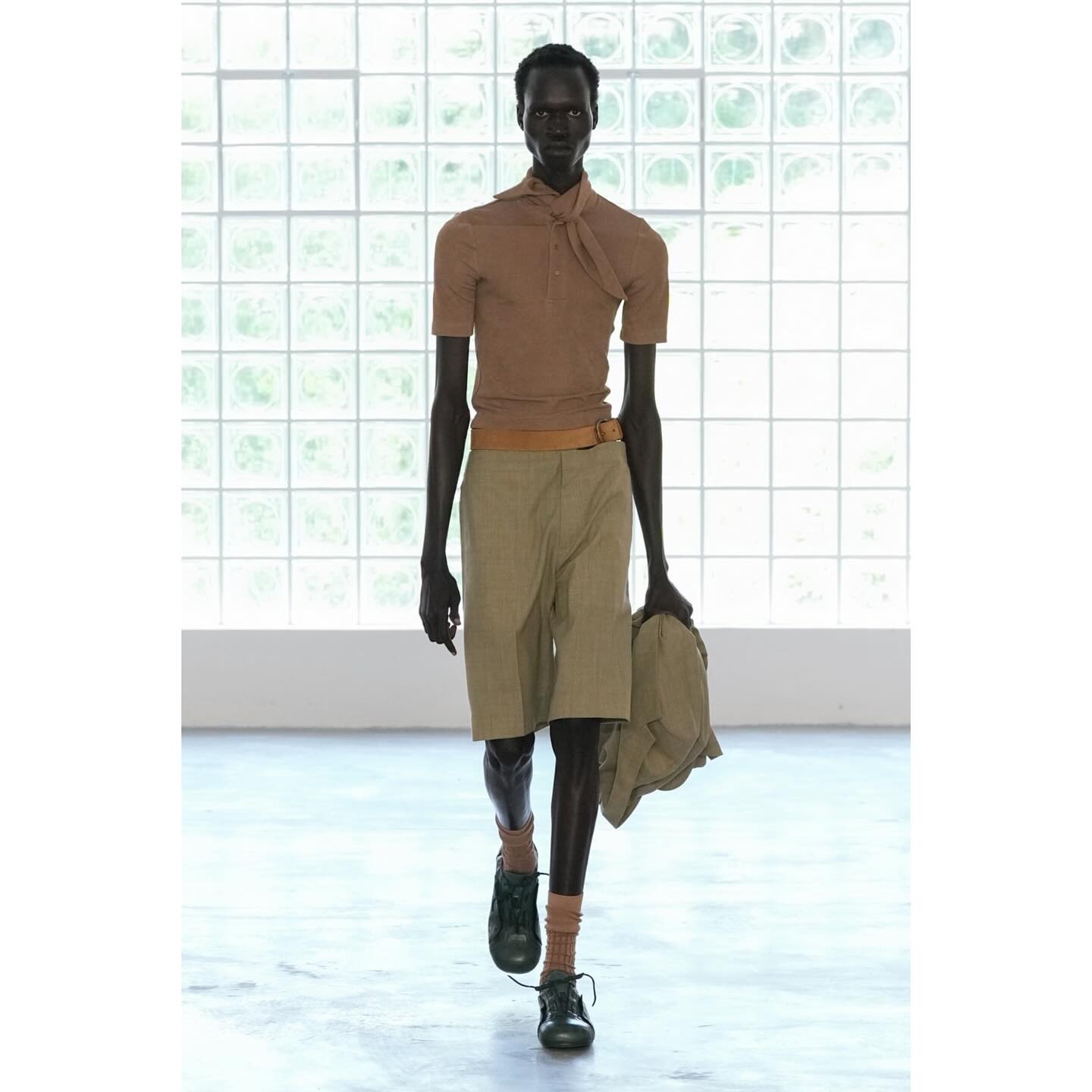 Miabek (@miabekmiabek25 ) opening, Marcelo (@c310jaja ) and Chen Xu (@hechenxu53 ) for Pronounce SS26. Styling by Marco Drammis, casting by Sofia Michaud and Lorenzo de Fazio.