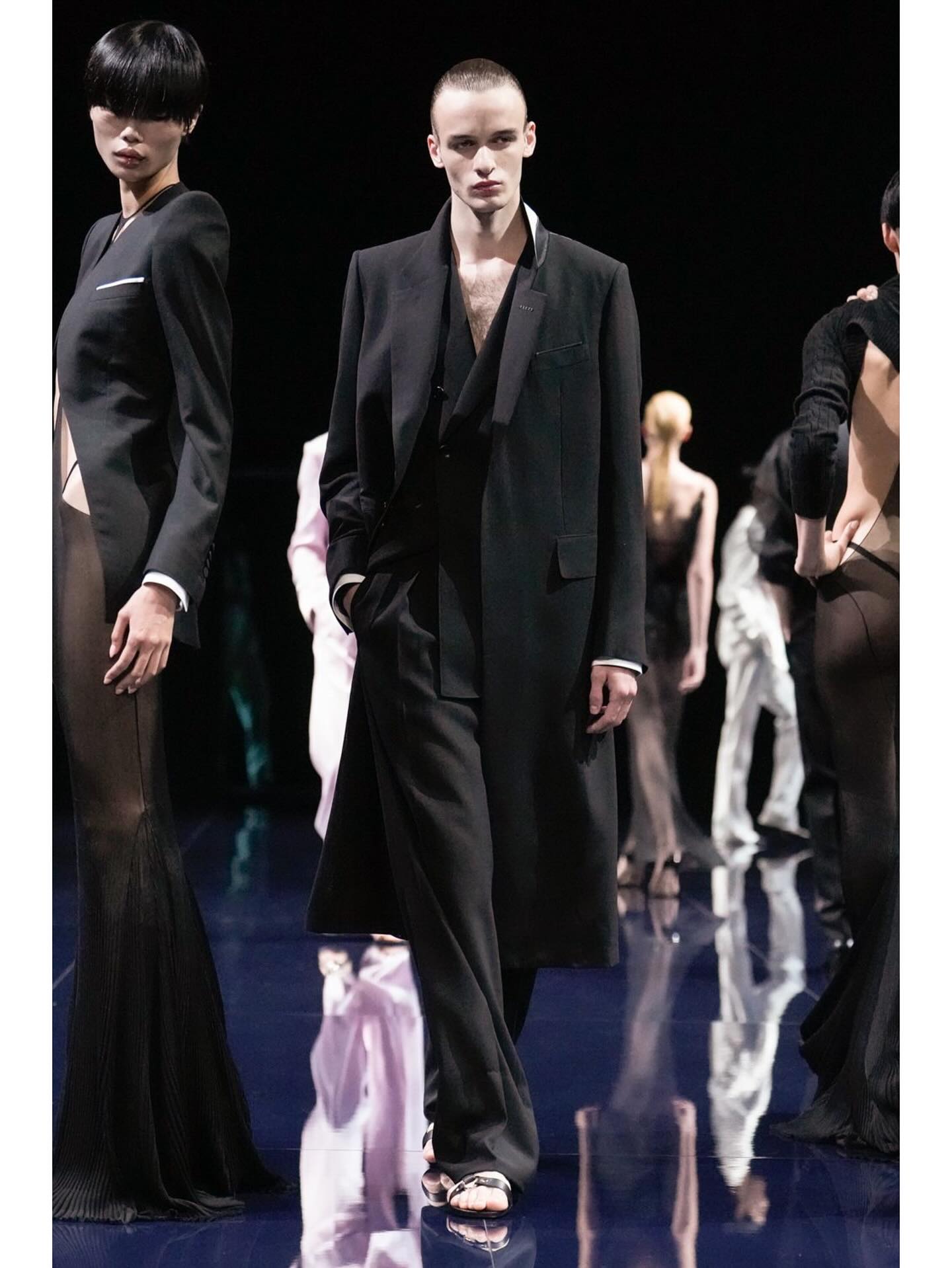 Leo (@leo.cremer) for Tom Ford SS26 by Haider Ackermann, Styling by Jacob K, Casting by DM.