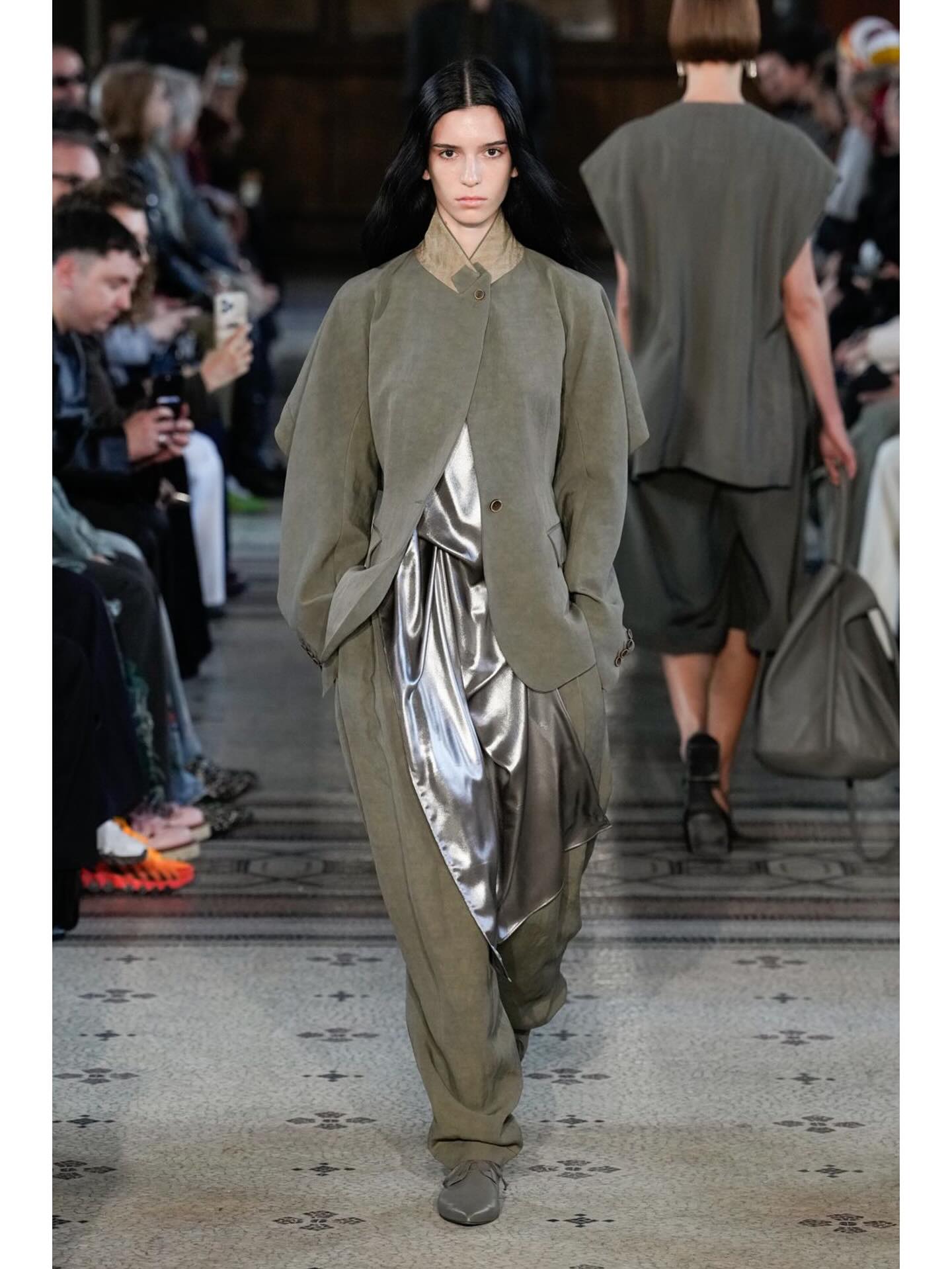 Stephanie (@steffihristova) for Uma Wang SS26. Styling by Samuel Drira, Casting by Isadora Banaudi.