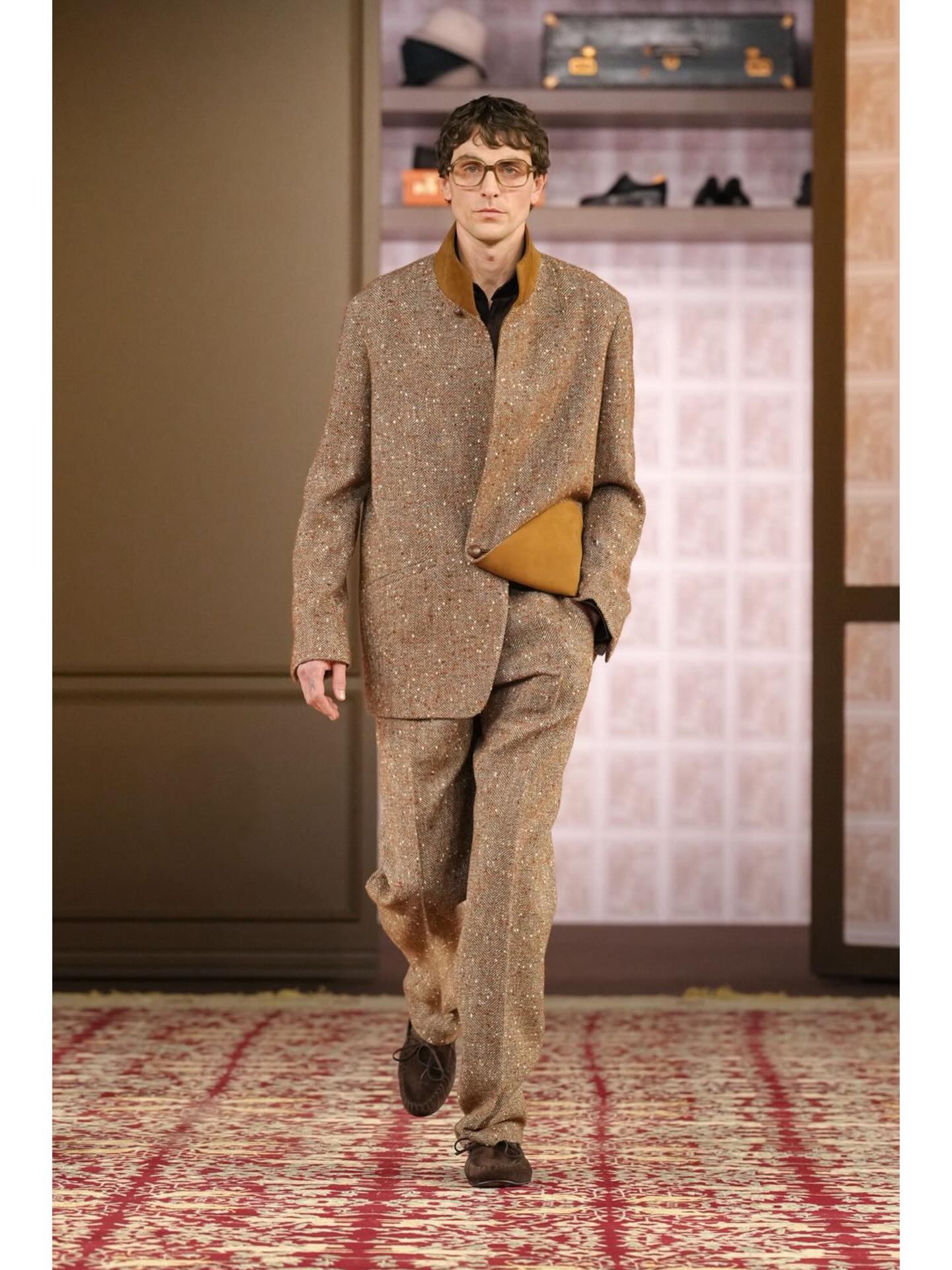 Joshua (Debut), Chen Xu (@he.chen.xu), Robert (@robert_suthers), Frederic (@worldbyfred) and Quentin (@quentinalmy) for Zegna AW26 by Alessandro Sartori. Styling by Julie Ragolia, Casting by Ben Grimes.